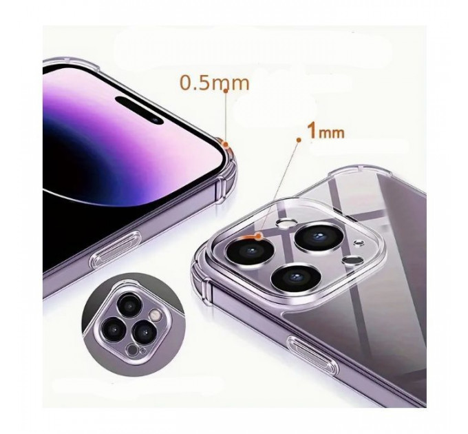 Чохол до мобільного телефона BeCover Anti-Shock Apple iPhone 13 Pro Clear (706981)