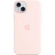 Чохол до мобільного телефона Apple iPhone 15 Plus Silicone Case with MagSafe Light Pink (MT143ZM\/A)