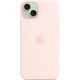 Чохол до мобільного телефона Apple iPhone 15 Plus Silicone Case with MagSafe Light Pink (MT143ZM\/A)