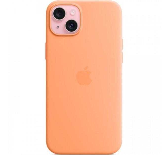 Чохол до мобільного телефона Apple iPhone 15 Plus Silicone Case with MagSafe Orange Sorbet (MT173ZM\/A)