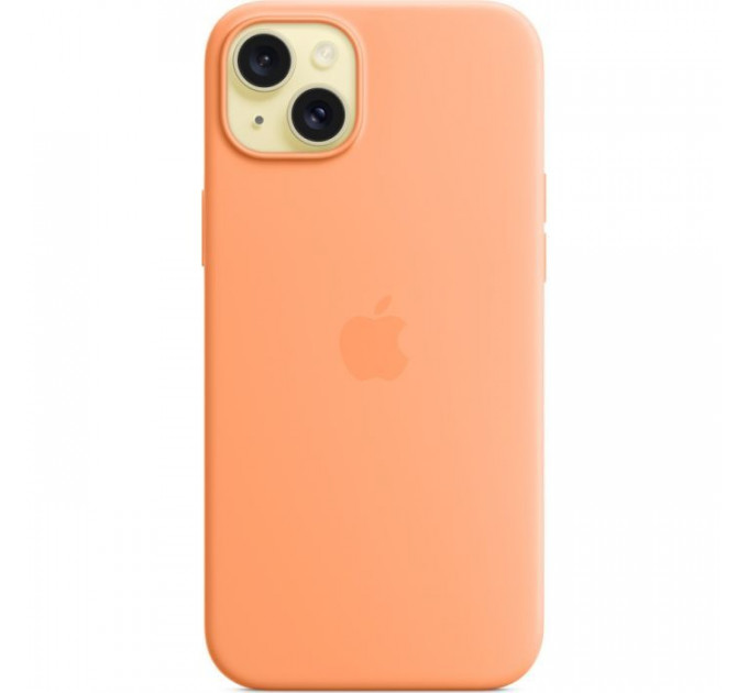 Чохол до мобільного телефона Apple iPhone 15 Plus Silicone Case with MagSafe Orange Sorbet (MT173ZM\/A)