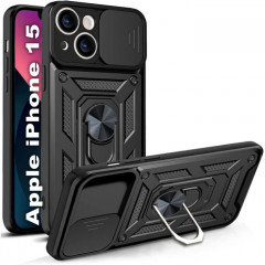 Чохол до мобільного телефона BeCover Military Apple iPhone 15 Black (709952)