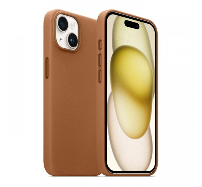Чохол до мобільного телефона Armorstandart FAKE Leather Case Apple iPhone 15 Light Coffee (ARM76288)