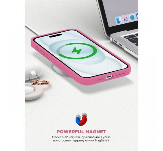 Чохол до мобільного телефона Armorstandart ICON2 MagSafe Apple iPhone 15 Pink (ARM77009)