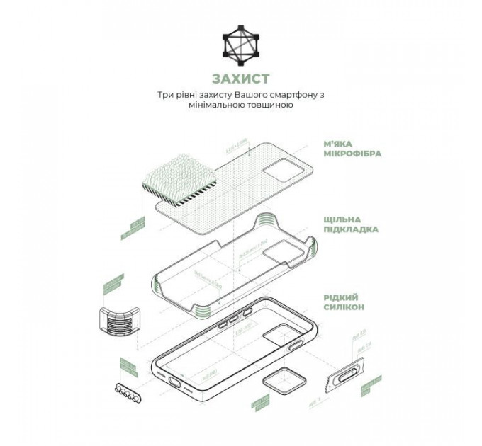 Чохол до мобільного телефона Armorstandart ICON2 MagSafe Apple iPhone 15 Soft Mint (ARM77010)