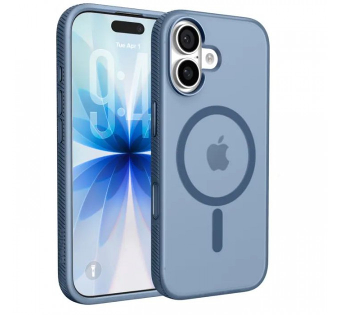 Чохол до мобільного телефона Belkin Magnetic Protective Grip iPhone 17 Navy (MSA034HQNY)