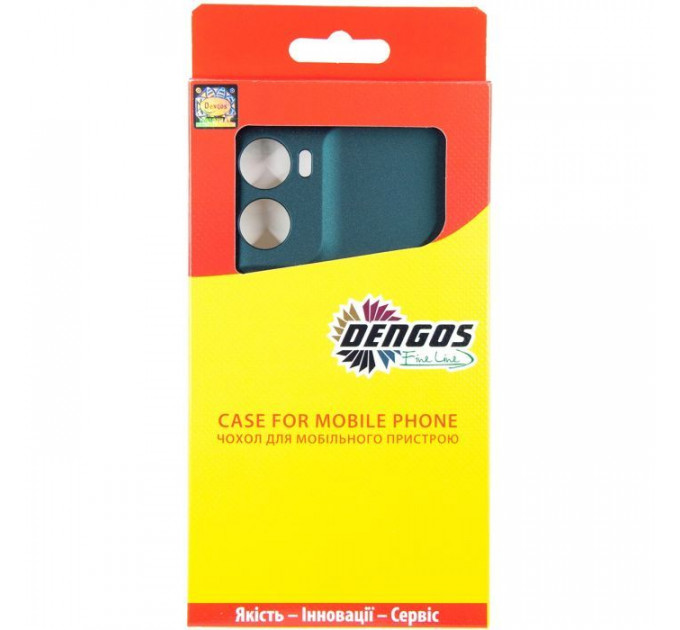 Чехол для мобильного телефона Dengos Motorola G06 Soft+glass Green (DG-KM-180)