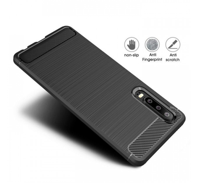 Чохол до мобільного телефона Laudtec для Huawei P30 Carbon Fiber (Black) (LT-P30B)