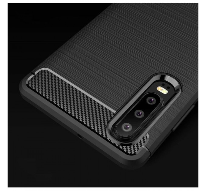 Чохол до мобільного телефона Laudtec для Huawei P30 Carbon Fiber (Black) (LT-P30B)