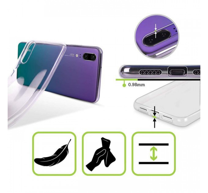 Чехол для мобильного телефона Laudtec для Huawei Y7 2019 Clear tpu (Transperent) (LC-HY72019T)