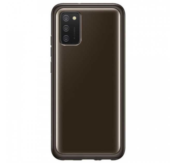 Чехол для мобильного телефона Samsung Soft Clear Cover Galaxy A02S (A025) Black (EF-QA025TBEGRU)
