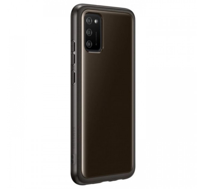 Чехол для мобильного телефона Samsung Soft Clear Cover Galaxy A02S (A025) Black (EF-QA025TBEGRU)