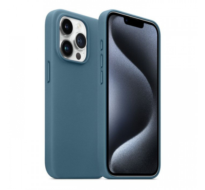 Чехол для мобильного телефона Armorstandart FAKE Leather Case Apple iPhone 15 Pro Max Sea Blue (ARM76310)