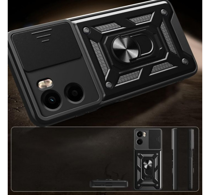 Чохол до мобільного телефона BeCover Military Motorola Moto G05 \/ E15 Black (713527)