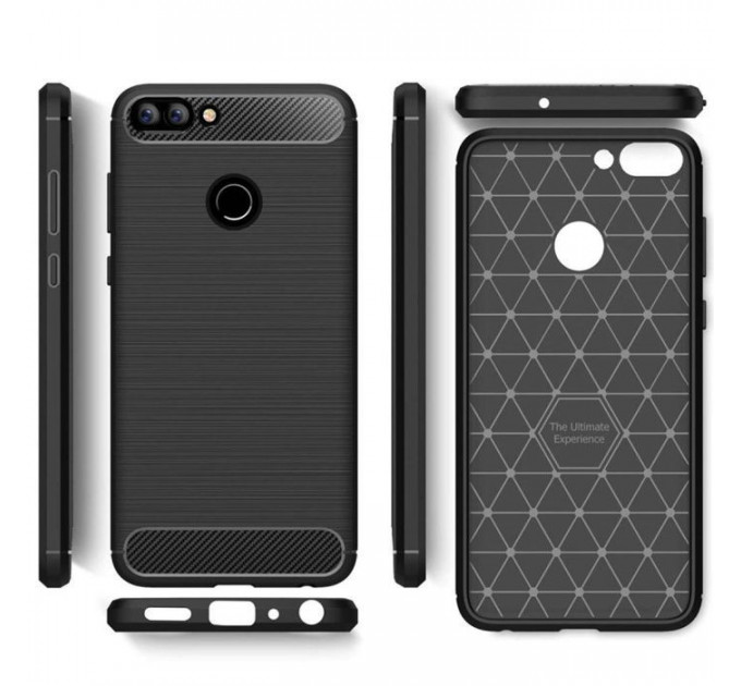 Чехол для мобильного телефона Laudtec для Huawei Y7 Prime 2018 Carbon Fiber (Black) (LT-YP2018)