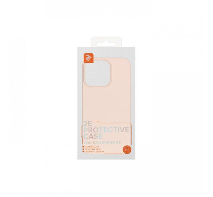 Чохол до мобільного телефона 2E Basic Apple iPhone 13 Pro, Liquid Silicone, Sand Pink (2E-IPH-13PR-OCLS-RP)