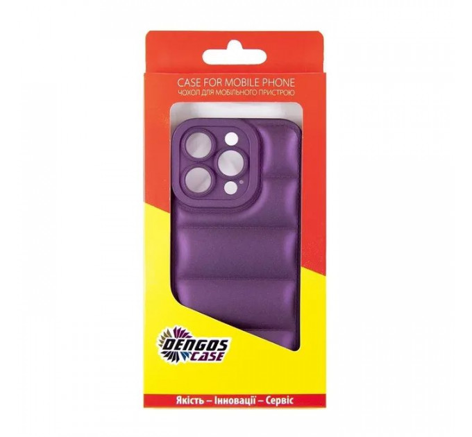 Чохол до мобільного телефона Dengos iPhone 14 Pro Case + Glass (Purple) (DG-KM-80)