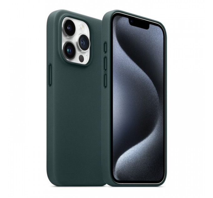 Чохол до мобільного телефона Armorstandart FAKE Leather Case Apple iPhone 15 Pro Max Sequoia Green (ARM76309)