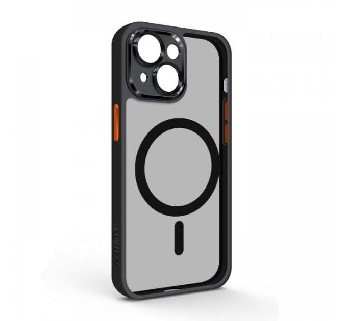 Чохол до мобільного телефона Armorstandart Unit MagSafe SE Apple iPhone 15 Black Orange (ARM75361)