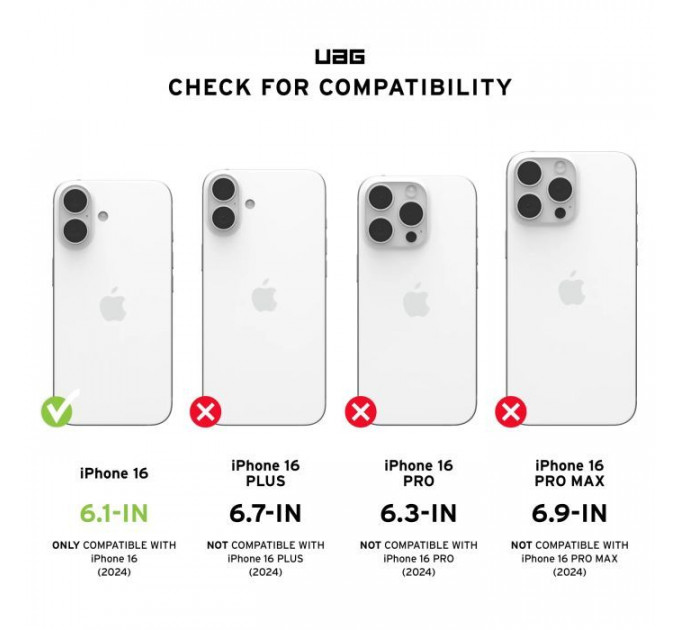 Чохол до мобільного телефона UAG iPhone 16 Plasma XTE MagSafe Black\/Orange (114476114097)