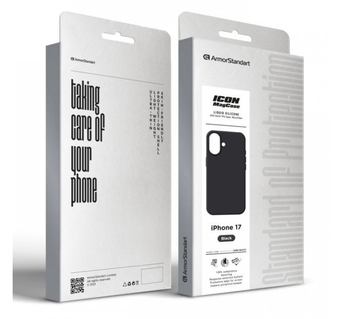 Чохол до мобільного телефона Armorstandart ICON2 MagCase Apple iPhone 17 Black (ARM86247)