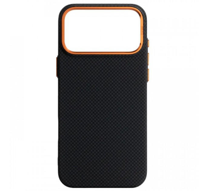 Чехол для мобильного телефона Armorstandart LikeCarbon2 SE MagCase Apple iPhone 17 Pro Max Kevlar Black Orange (ARM89165) Чехол для мобильного телефона Armorstandart LikeCarbon2 SE MagCase Apple iPhone 17 Pro Max Kevlar Black Orange (ARM89165)