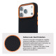 Чехол для мобильного телефона Armorstandart LikeCarbon2 SE MagCase Apple iPhone 17 Pro Max Kevlar Black Orange (ARM89165)