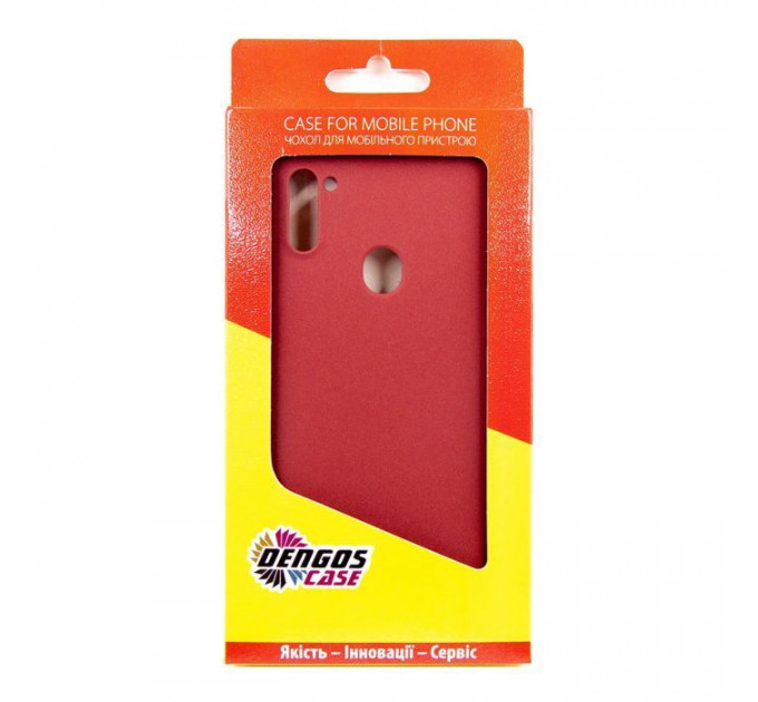 Чохол до мобільного телефона Dengos Carbon Samsung Galaxy M11, red (DG-TPU-CRBN-69) (DG-TPU-CRBN-69)