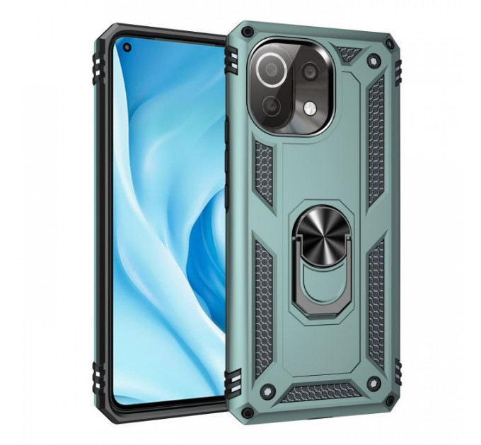 Чохол до мобільного телефона BeCover Military Xiaomi Mi 11 Lite \/ Mi 11 Lite 5G Dark Green (706645)