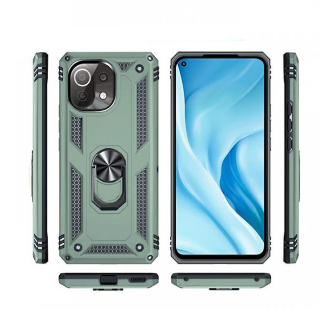 Чохол до мобільного телефона BeCover Military Xiaomi Mi 11 Lite \/ Mi 11 Lite 5G Dark Green (706645)