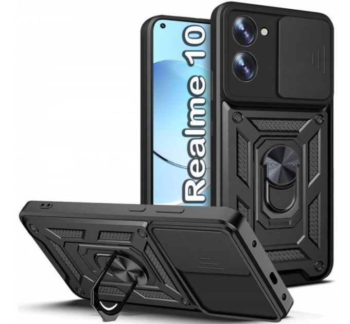 Чехол для мобильного телефона BeCover Military Realme 10 Black (709169) Чехол для мобильного телефона BeCover Military Realme 10 Black (709169)