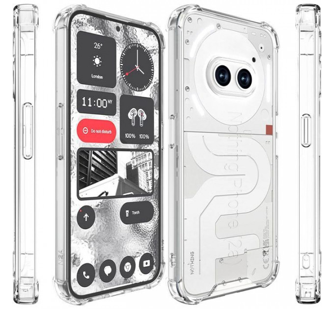 Чохол до мобільного телефона BeCover Anti-Shock Nothing Phone (2a) Clear (711793)