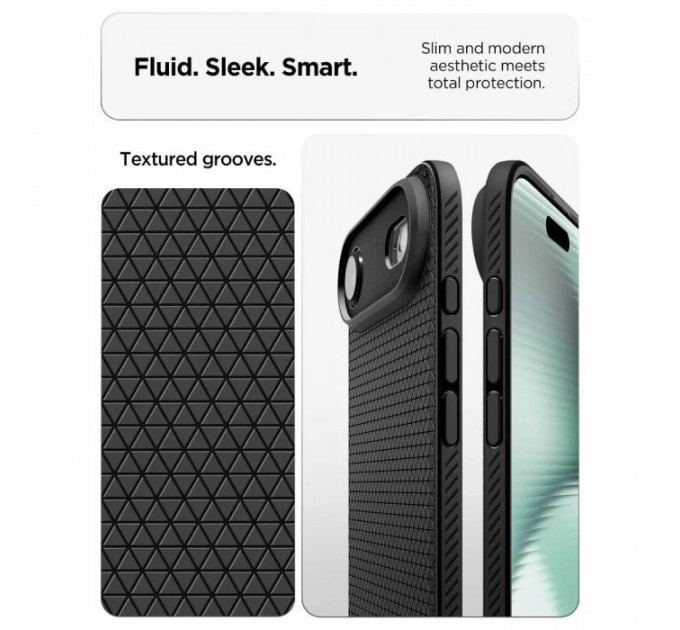 Чохол до мобільного телефона Spigen Liquid Air iPhone 17 Air Matte Black (ACS10302)