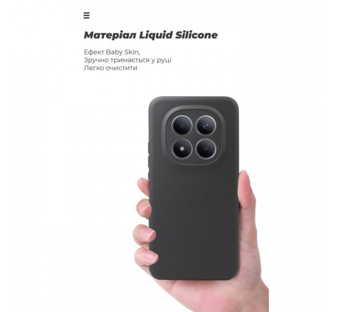 Чохол до мобільного телефона Armorstandart ICON Xiaomi Redmi Note 15 Pro Plus 5G \/ Poco M8 Pro 5G Camera cover Black (ARM89708)