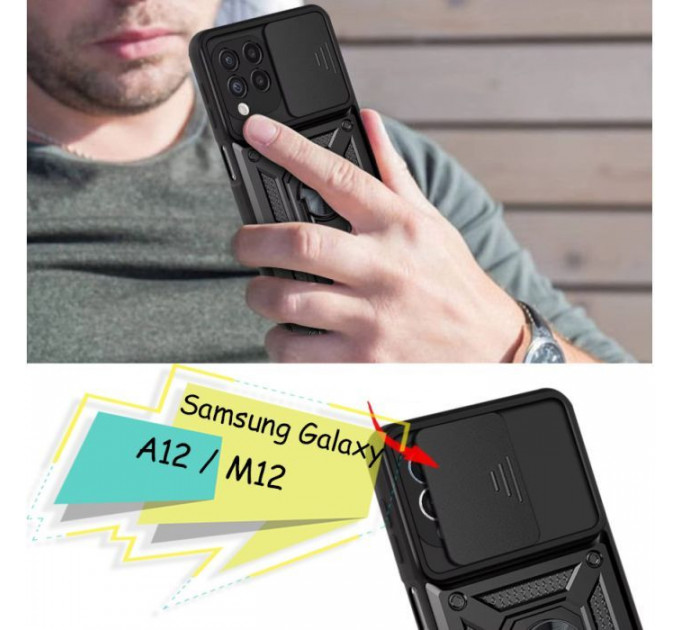 Чохол до мобільного телефона BeCover Military Samsung Galaxy A12 SM-A125 \/ M12 SM-M125 Black (705640)