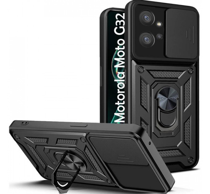 Чохол до мобільного телефона BeCover Military Motorola Moto G32 Black (708177)