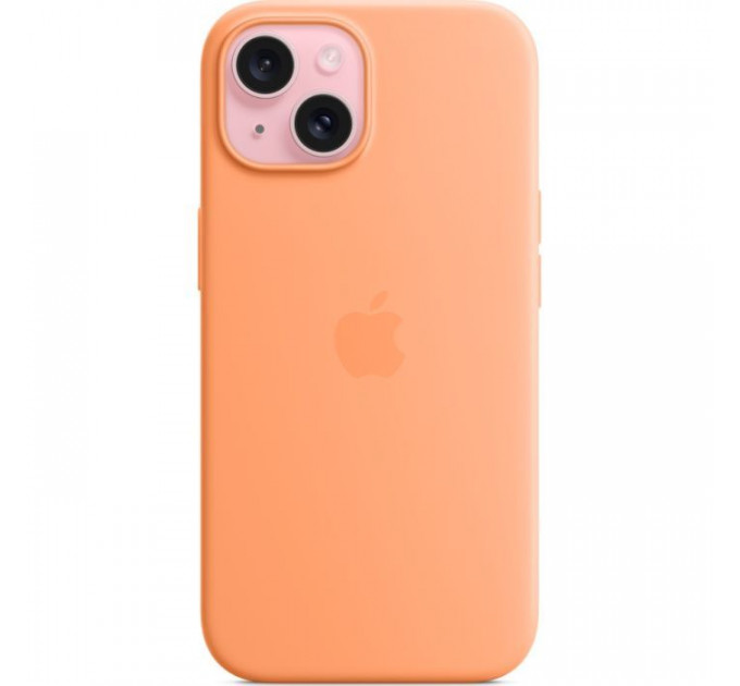 Чехол для мобильного телефона Apple iPhone 15 Silicone Case with MagSafe Orange Sorbet (MT0W3ZM\/A)