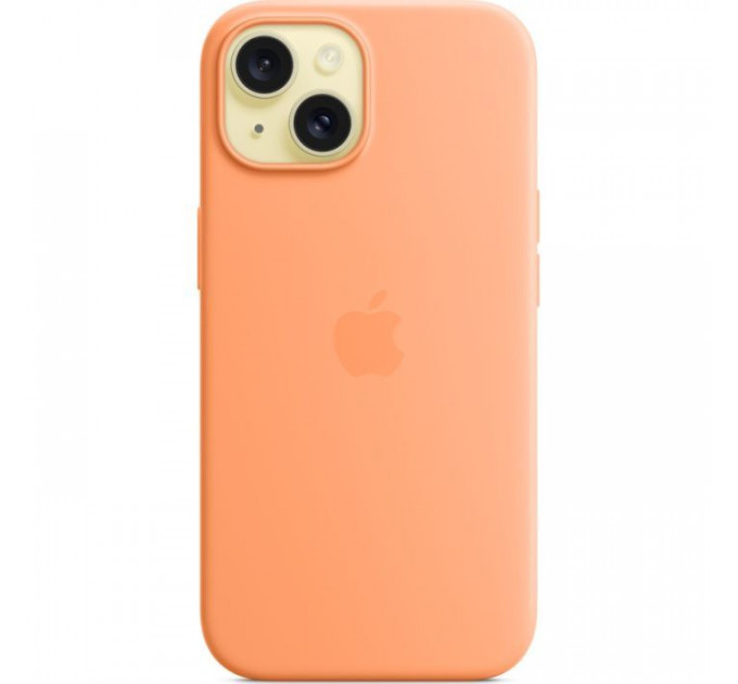 Чехол для мобильного телефона Apple iPhone 15 Silicone Case with MagSafe Orange Sorbet (MT0W3ZM\/A)