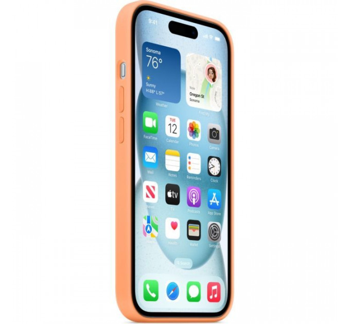 Чехол для мобильного телефона Apple iPhone 15 Silicone Case with MagSafe Orange Sorbet (MT0W3ZM\/A)
