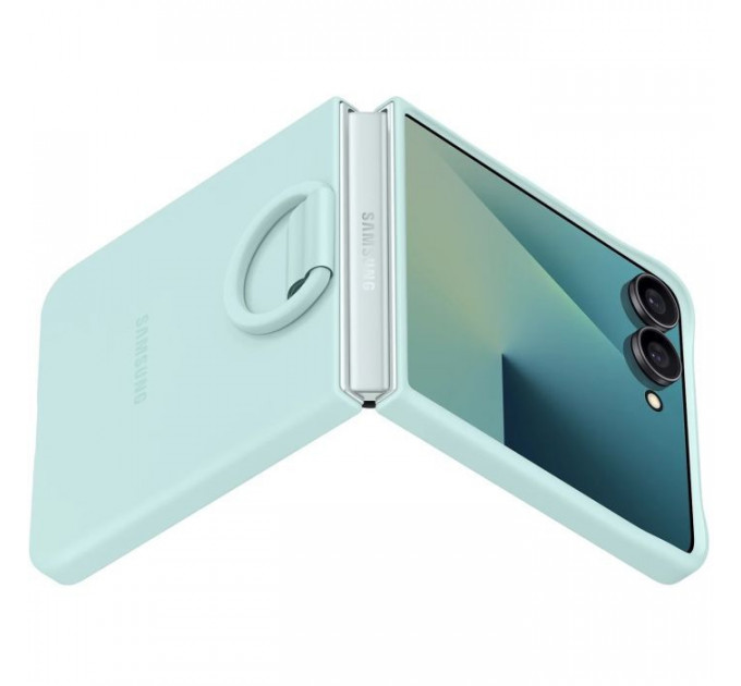 Чехол для мобильного телефона Samsung Silicone with Ring Galaxy Flip 7 Black (EF-PF766TMEGUA)
