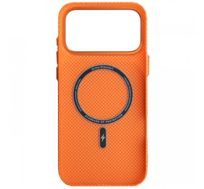 Чехол для мобильного телефона Armorstandart LikeCarbon2 MagCase Apple iPhone 17 Pro Max Kevlar Orange (ARM88555)