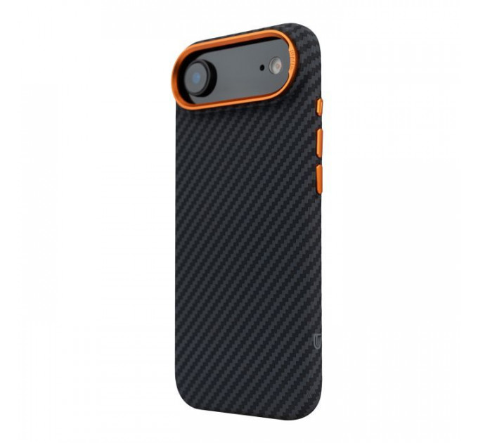 Чохол до мобільного телефона Armorstandart LikeCarbon2 SE MagCase Apple iPhone 17 Air Black Orange (ARM89155)