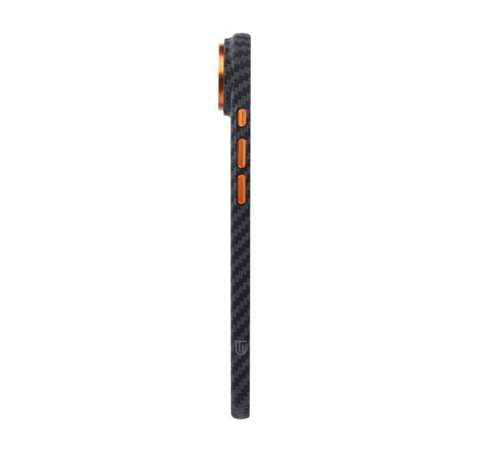 Чохол до мобільного телефона Armorstandart LikeCarbon2 SE MagCase Apple iPhone 17 Air Black Orange (ARM89155)