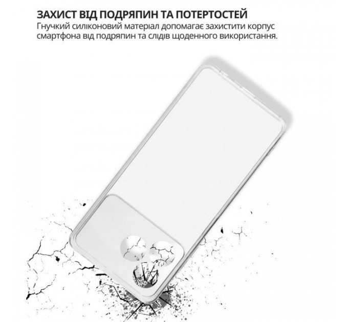 Чохол до мобільного телефона BeCover silicone ZTE Blade A36 \/ Nubia A36 Transparent (714908)