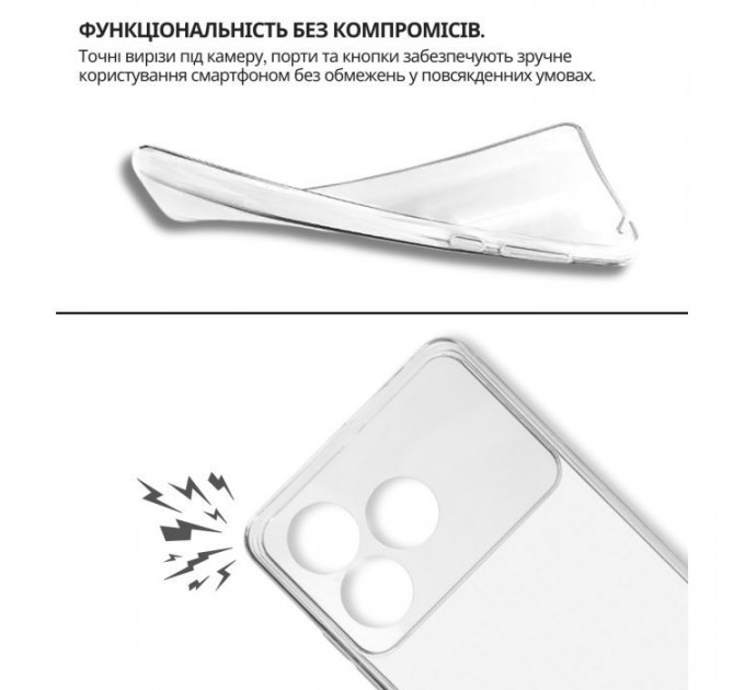 Чохол до мобільного телефона BeCover silicone ZTE Blade A36 \/ Nubia A36 Transparent (714908)