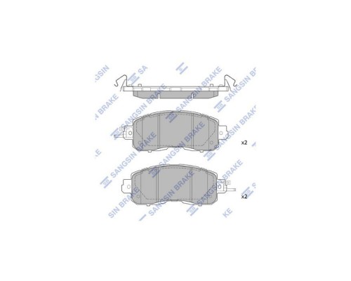 Тормозные колодки HI-Q SP1765