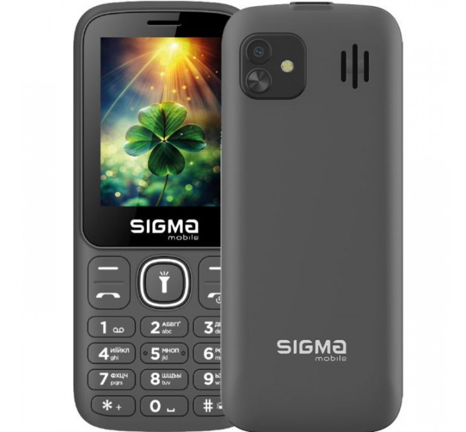 Мобильный телефон Sigma X-style 242 LUCKY Grey (4827798792926)