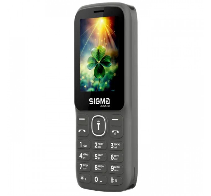 Мобильный телефон Sigma X-style 242 LUCKY Grey (4827798792926)