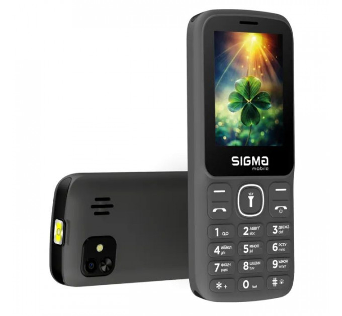 Мобильный телефон Sigma X-style 242 LUCKY Grey (4827798792926)