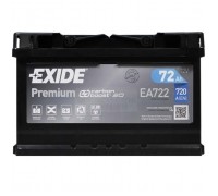 Аккумулятор автомобильный EXIDE PREMIUM 72A (EA722)